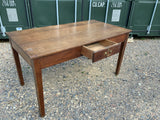 Antique English Oak Kitchen Table.