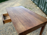 Antique English Oak Farmhouse Dining Table