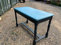 Antique English Oak Painted Side Table