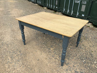 Antique English Pine Kitchen Table