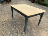 Antique English Pine Kitchen Table