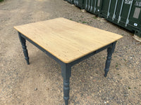 Antique English Pine Kitchen Table