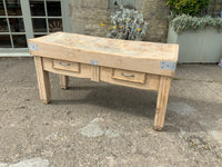 Antique French Large Butcher's Block