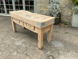 Antique French Large Butcher's Block