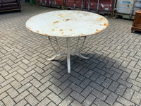 Antique English Round Metal Garden Table