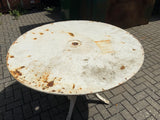 Antique English Round Metal Garden Table