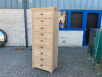 Antique English Oak Tall Chest