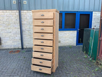 Antique English Oak Tall Chest