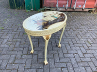 Antique English Chinoiserie Lamp Table