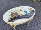 Antique English Chinoiserie Lamp Table