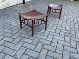 Pair of Antique English Thebes Stools