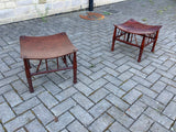 Pair of Antique English Thebes Stools