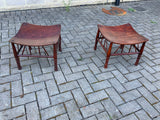 Pair of Antique English Thebes Stools