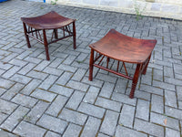 Pair of Antique English Thebes Stools