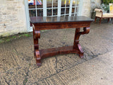 Antique French Mahogany Empire Console Table