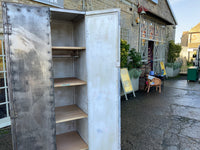 Antique English Metal Cabinet