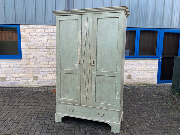 Antique English Two Door Pine Cupboard