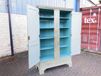 Antique English Two Door Pine Cupboard