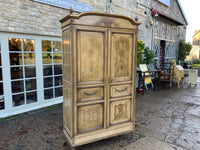 Antique French Decorated Two Door Armoire