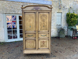 Antique French Decorated Two Door Armoire