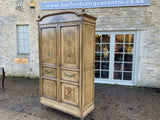 Antique French Decorated Two Door Armoire