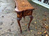 Antique English Mahogany Marquetry Card Table