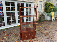 A Pair of  Oriental Rosewood Open Shelving