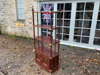 A Pair of  Oriental Rosewood Open Shelving