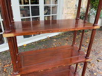 A Pair of  Oriental Rosewood Open Shelving