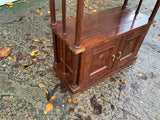 A Pair of  Oriental Rosewood Open Shelving