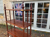 A Pair of  Oriental Rosewood Open Shelving