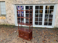 A Pair of  Oriental Rosewood Open Shelving