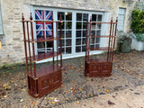 A Pair of  Oriental Rosewood Open Shelving