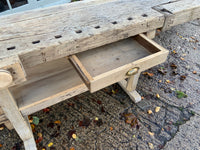 Antique English Oak Work Bench/Sideboard