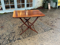 Antique English Mahogany Folding Campaign Table