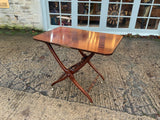 Antique English Mahogany Folding Campaign Table