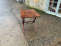 Antique English Mahogany Folding Campaign Table