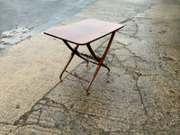 Antique English Mahogany Folding Campaign Table