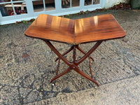 Antique English Mahogany Folding Campaign Table