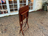 Antique English Mahogany Folding Campaign Table