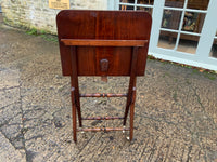 Antique English Mahogany Folding Campaign Table