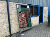 Large Vintage Industrial Metal Window Mirror