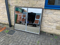 Vintage Industrial Metal Window Mirror