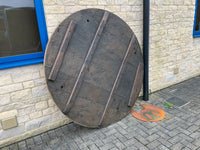 Vintage English Round Pollard Oak Table