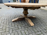 Vintage English Round Pollard Oak Table