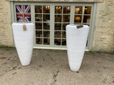 Mid Century Pair of Large Dutch Glazed Planters