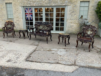 Antique Chinese Inlaid Hungmo Rosewood Suite