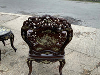 Antique Chinese Inlaid Hungmo Rosewood Suite