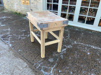 Antique English Butchers Block