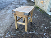 Antique English Butchers Block